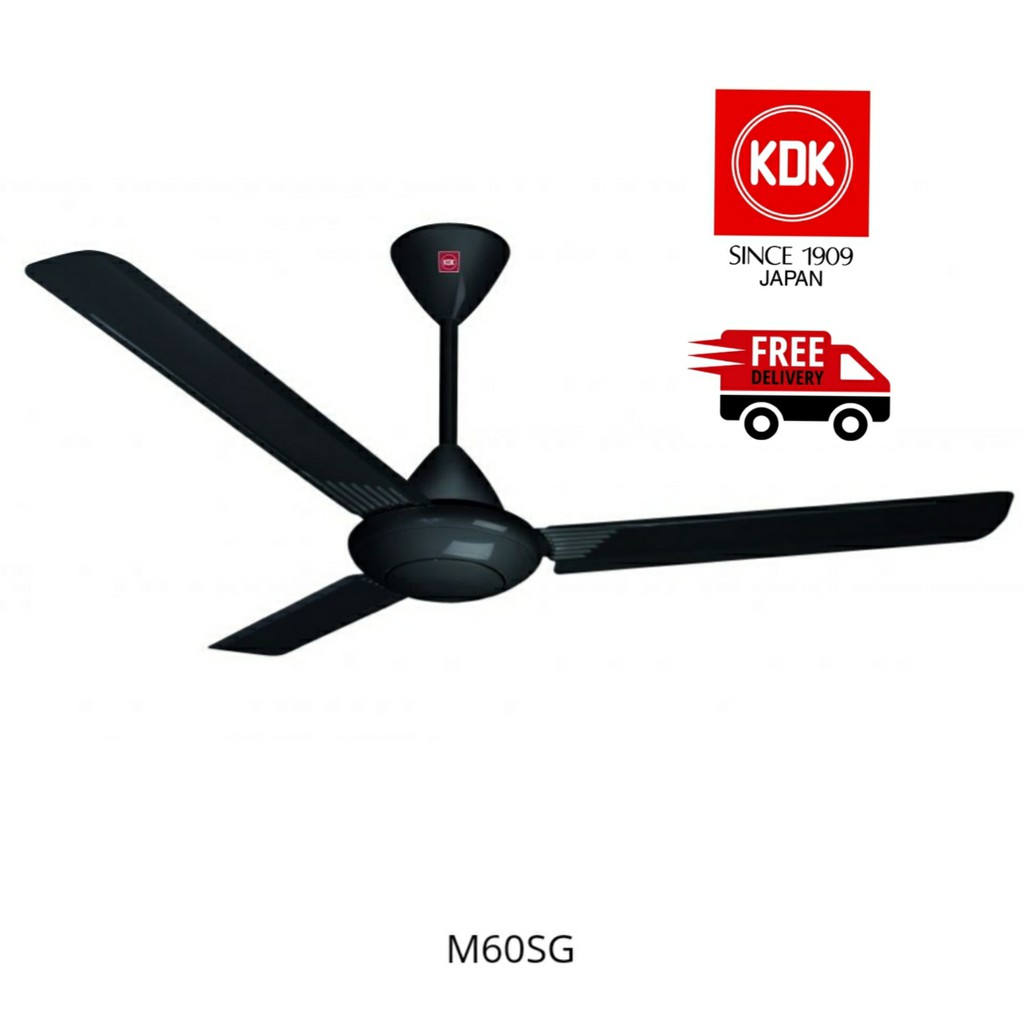 KDK 3 BLADE CEILING FAN 150CM, M60SG BLACK Shopee Singapore
