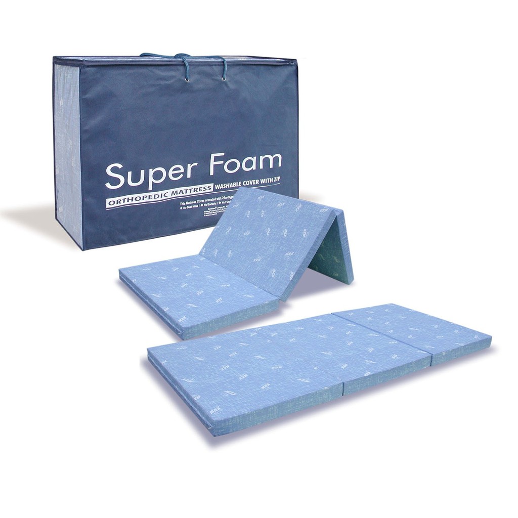 MaxCoil Super Foam Foldable Orthopedic Mattress Shopee Singapore