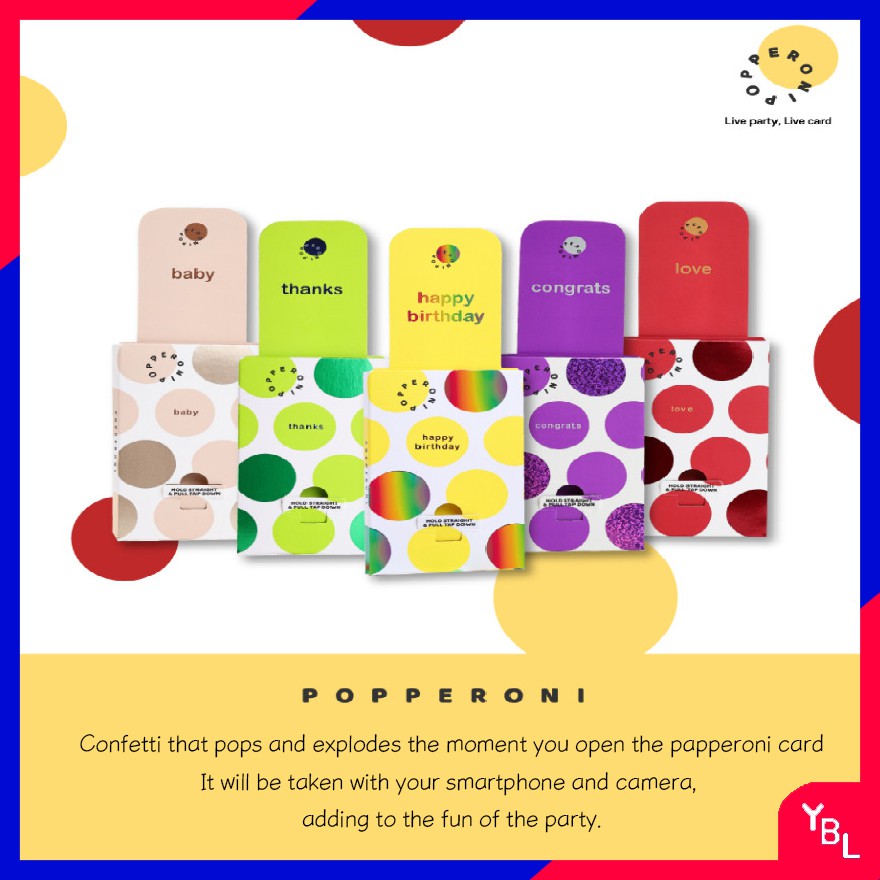 人気商品✨ Popperoni Dot Confetti Popper Card