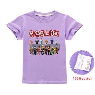 New 2020 Roblox Kids Summer Short Sleeve Tops T Shirt Clothing Girls Fashion Tee Shirts Children Casual Clothes Boys T Shirts Shopee Singapore - cute mini purple jacket roblox