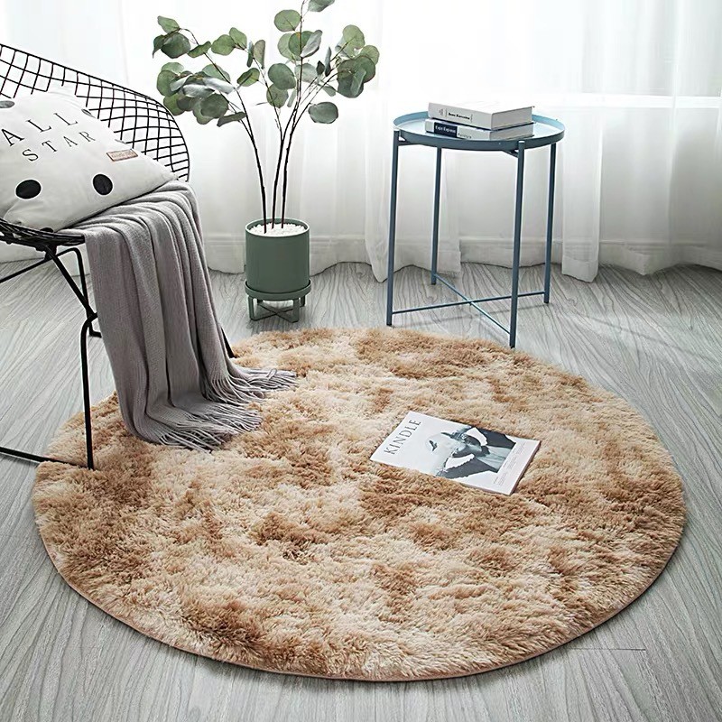 Big size 2M Fluffy Round Rug Carpets for Living Room Decor ...