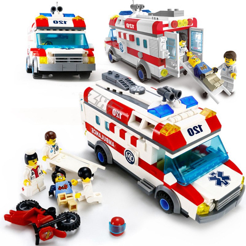 lego ambulance car