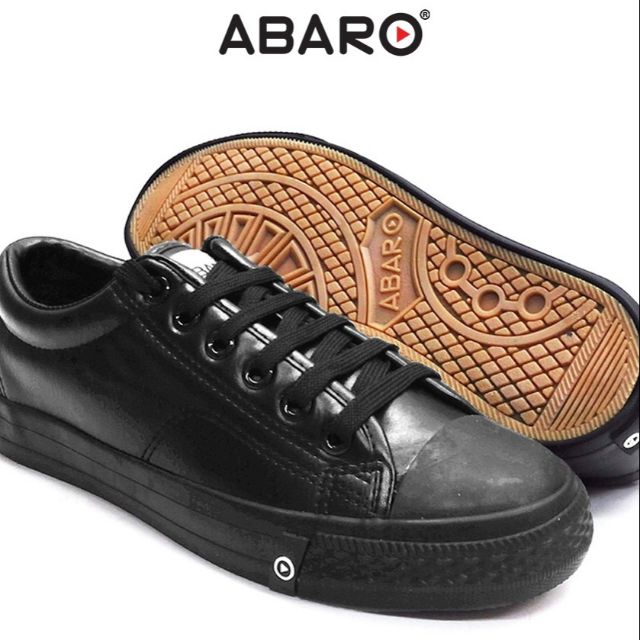 Abaro School Black Shoes All Pvc 7369 Shopee Singapore