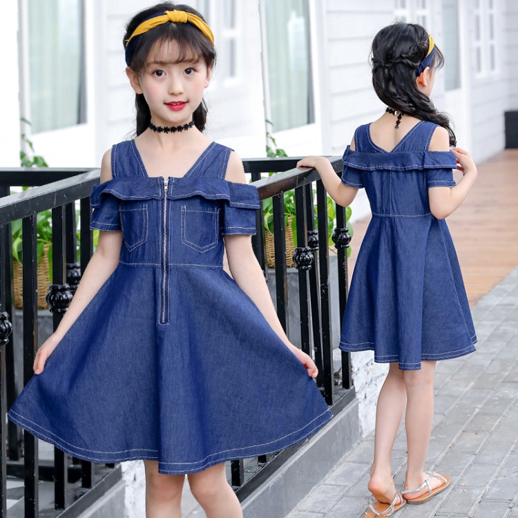 kids denim dresses