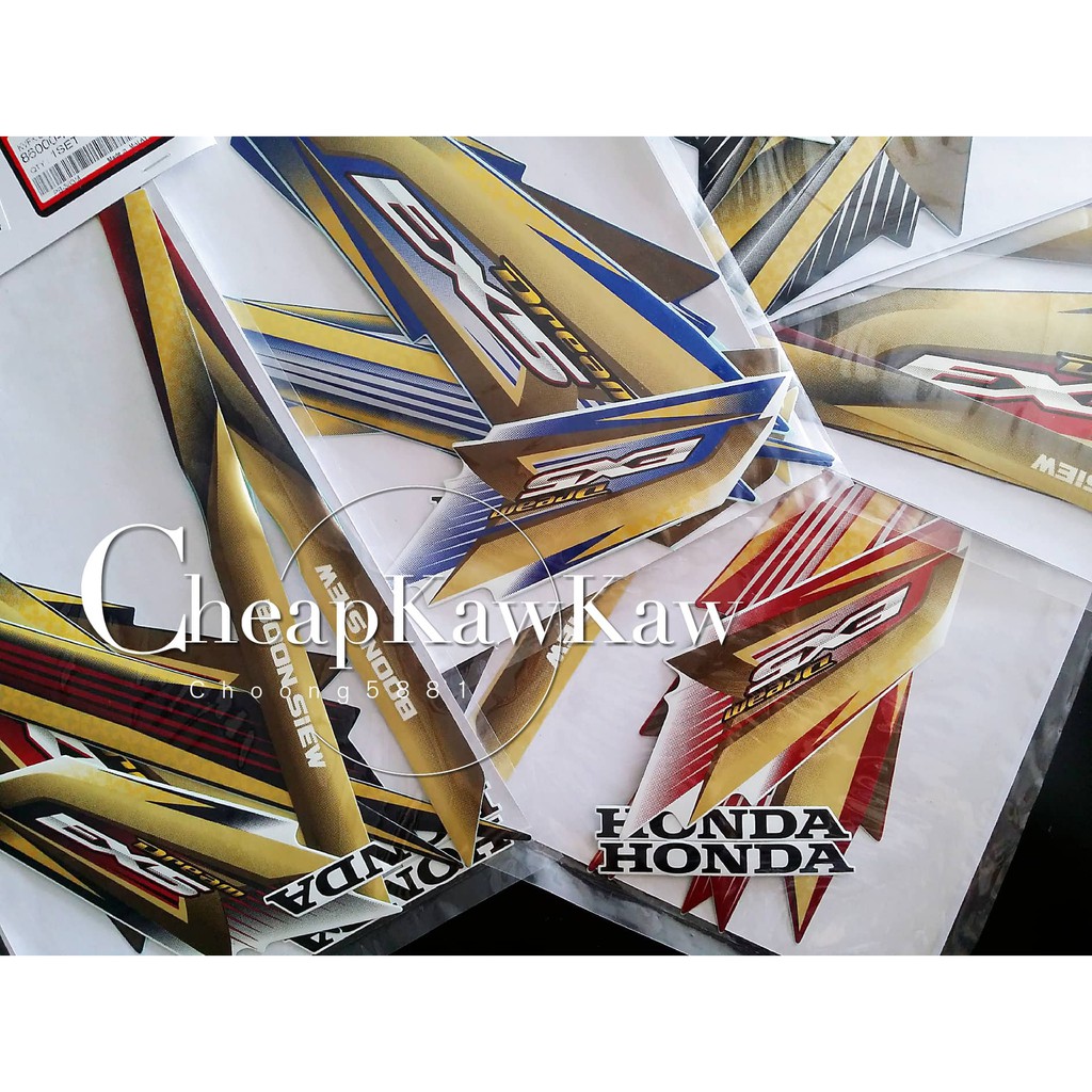 Honda Ex5 Dream 100 Original Body Sticker Shopee Singapore