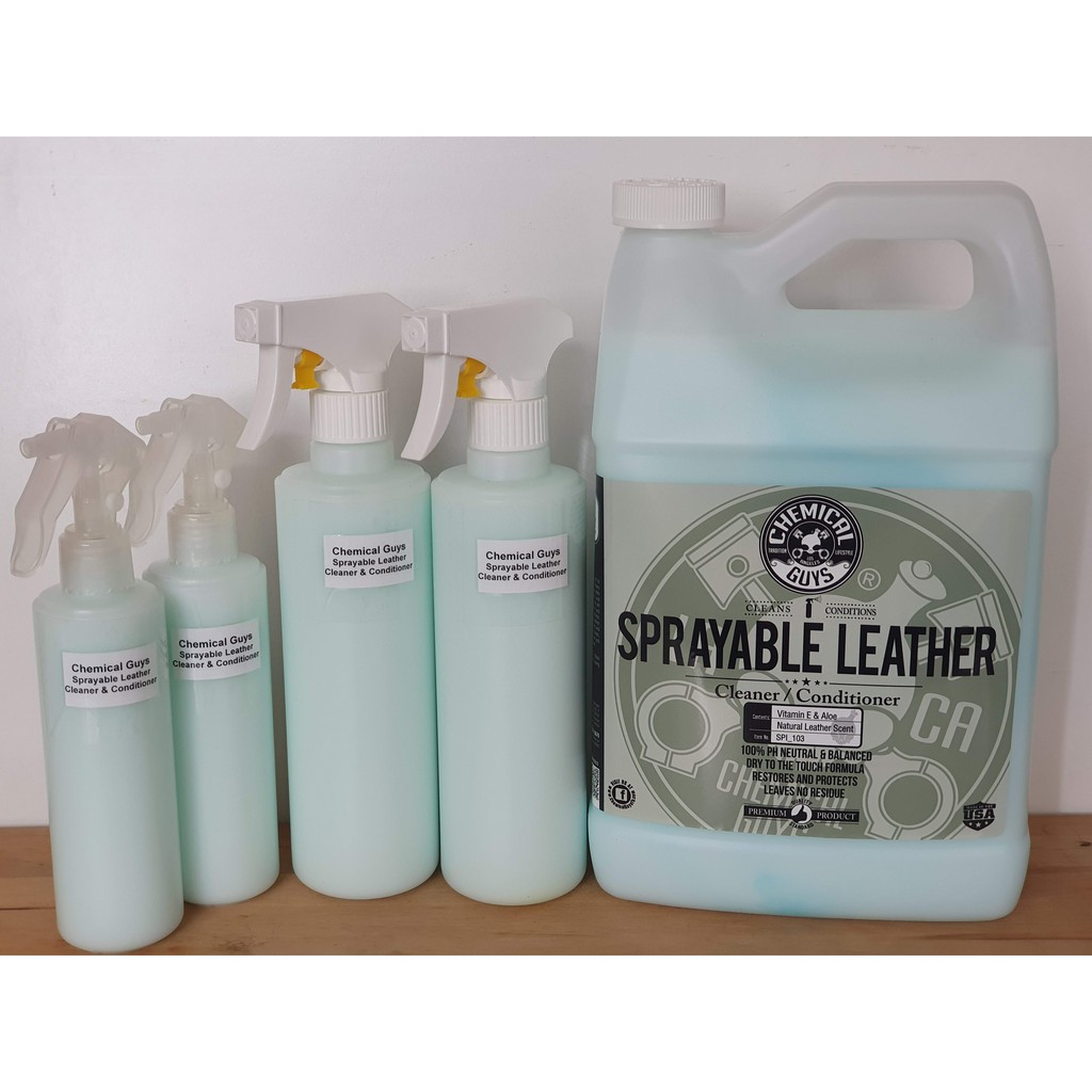 CHEMICAL GUYS SPRAYABLE LEATHER CLEANER & CONDITIONER TWO IN ONE [500ML
