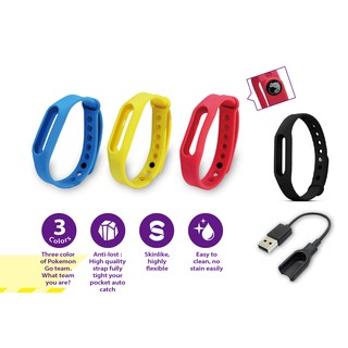 Local Seller - Brook Pocket Auto Catch Reviver Plus Watchic Replacement Wristband / Charging Cable Go-tcha Gotcha