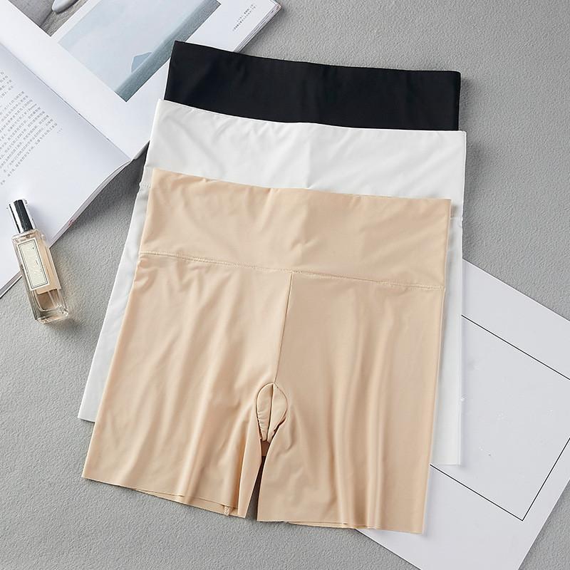 Ice Silk Safety Pants for Women Seamless Stretch Summer High Waist ...