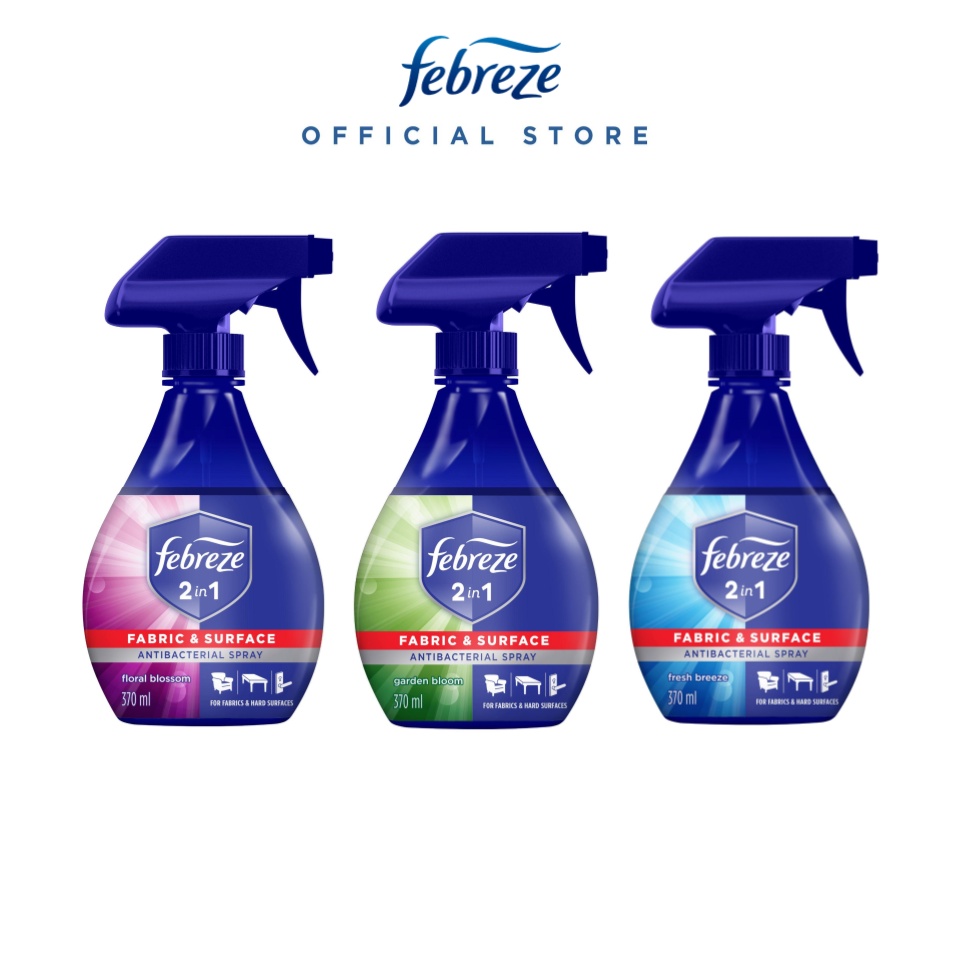 Febreze 2in1 Antibacterial Disinfectant Spray 800ml Assorted