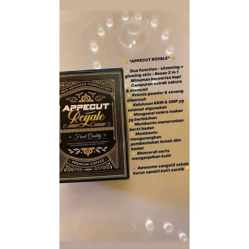 Shop Malaysia Premium Appecut Appecut Royale 15pek Original Dri Hq Shopee Singapore