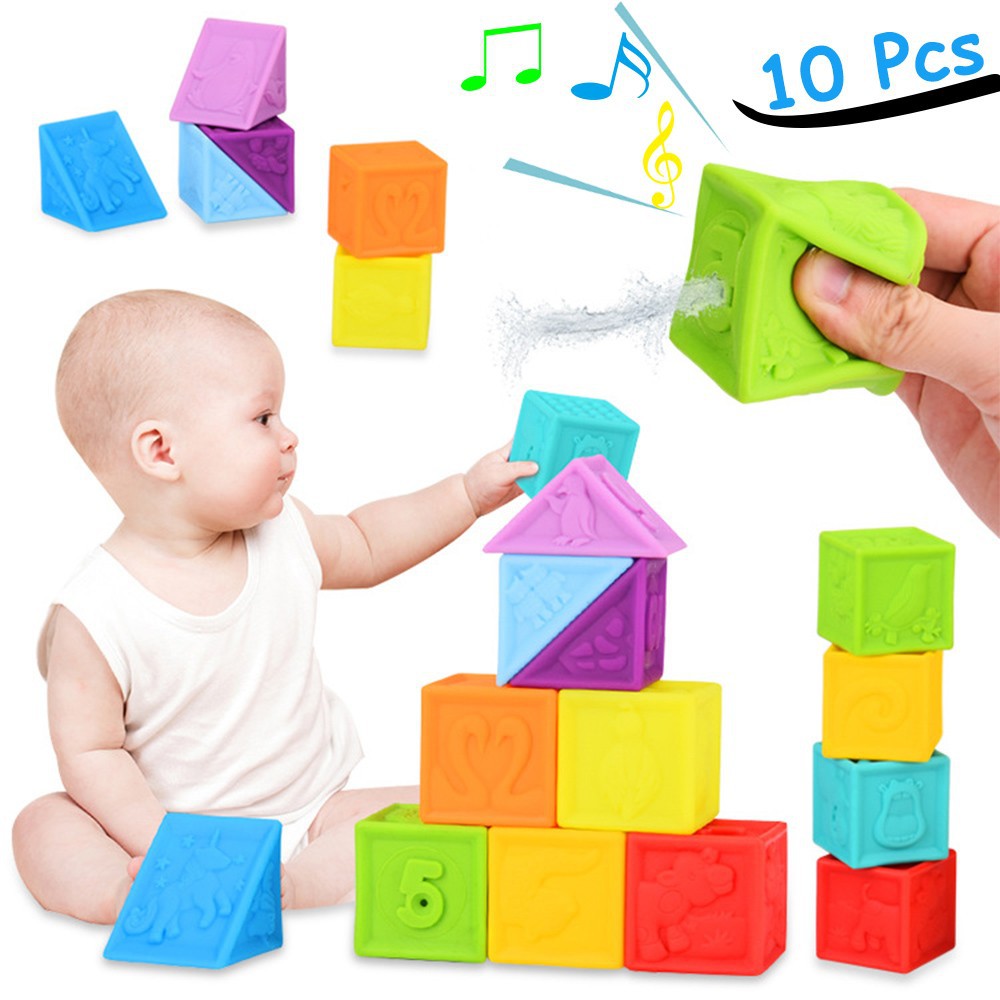 children playing with building blocks