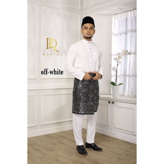 Shop Malaysia Baju Melayu Nikah Offwhite Cutting Moden Shopee Singapore
