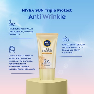 Belia NIVEA SUN Triple Protect Acne Oil Control | Anti Winkle | Extra ...