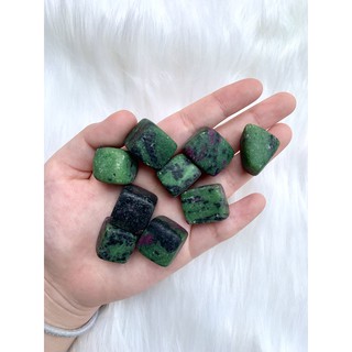 Ruby Zoisite Crystal Tumbled Stones
