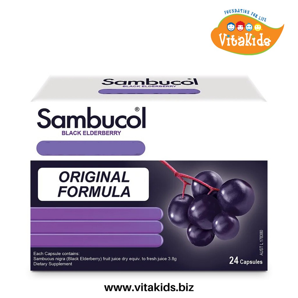 Sambucol Black Elderberry Cold And Flu (Aus Version) 24 Capsules