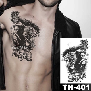 Tribal Wolf Moon Pine Tree Temporary Tattoo Sticker Fox Waterproof Tattoos  Forest Body Art Arm Fake Tatoo Men Women | Shopee Singapore