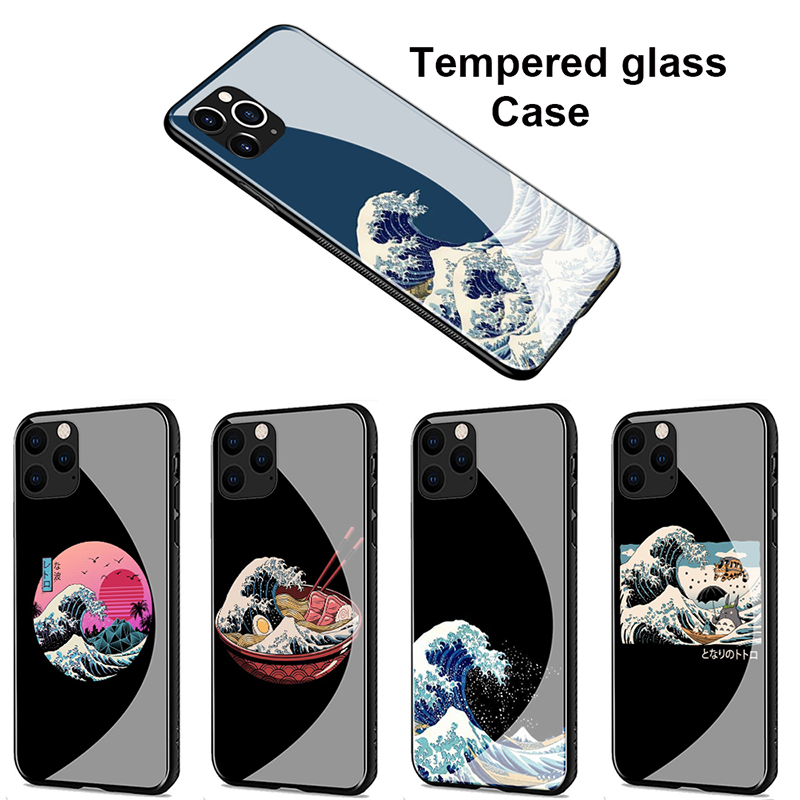 Iphone 11 Pro Max Tempered Glass Case Sh52 The Great Wave Shopee Singapore