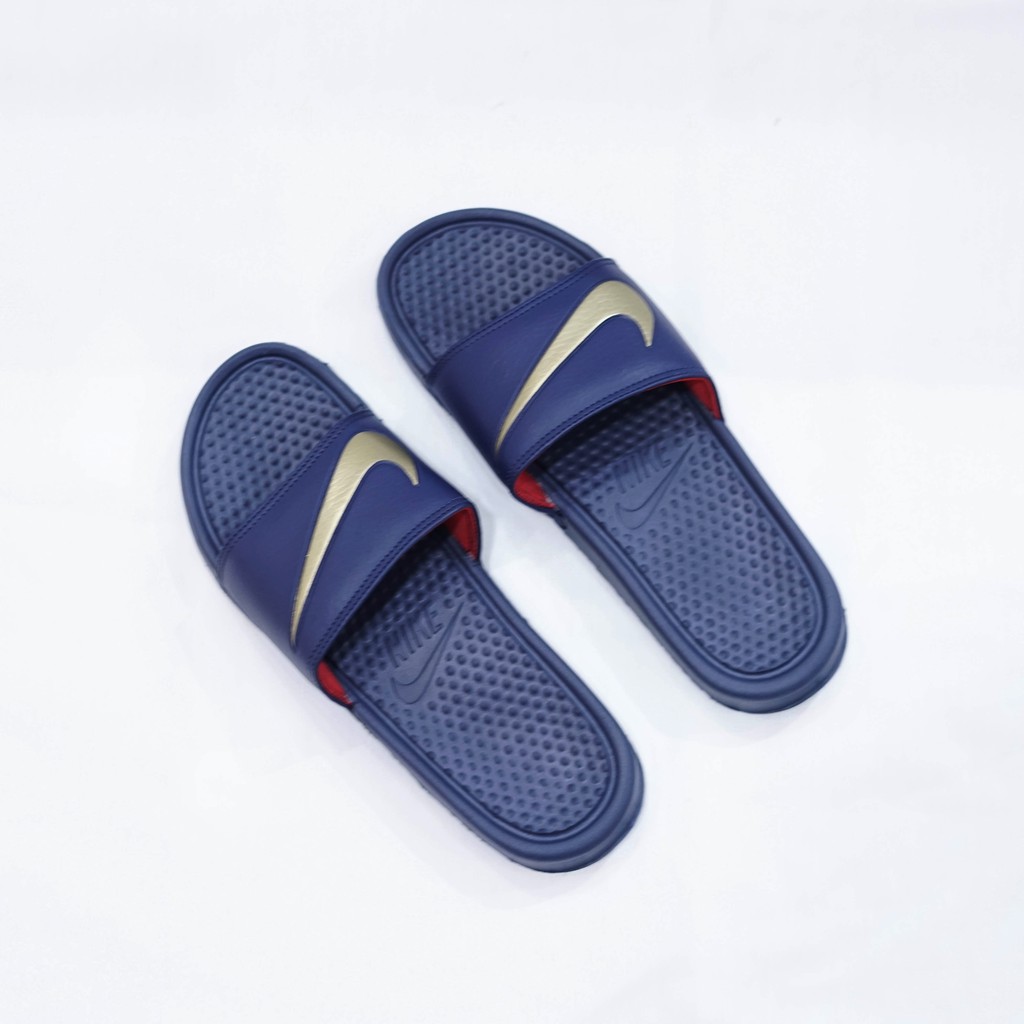 nike men's benassi swoosh slides