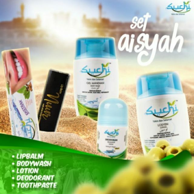 Set Aisyah Set Suchi Set Kosmetik Umrah Set Kosmetik Haji 