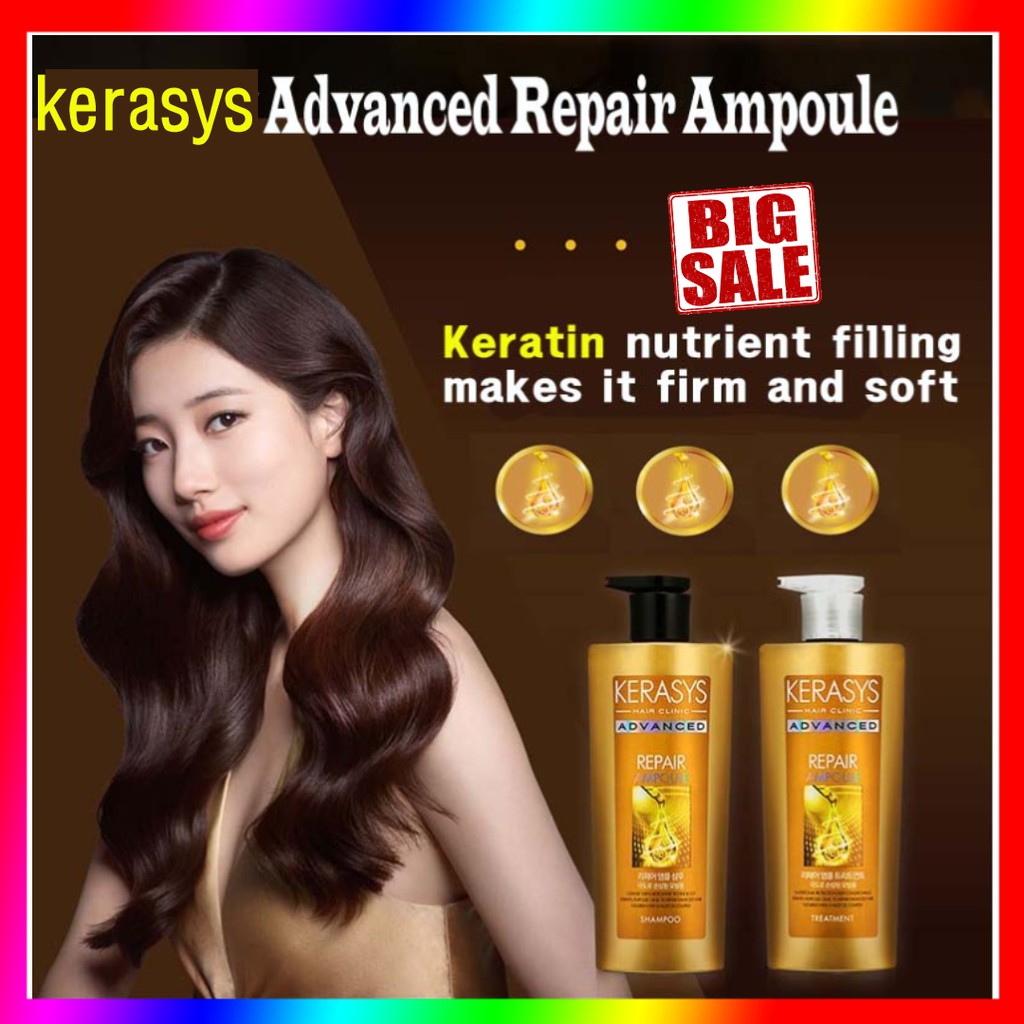 Korean Love Kerasys Advanced Ampoule Repair Shampoo & Treatment (600ml ...