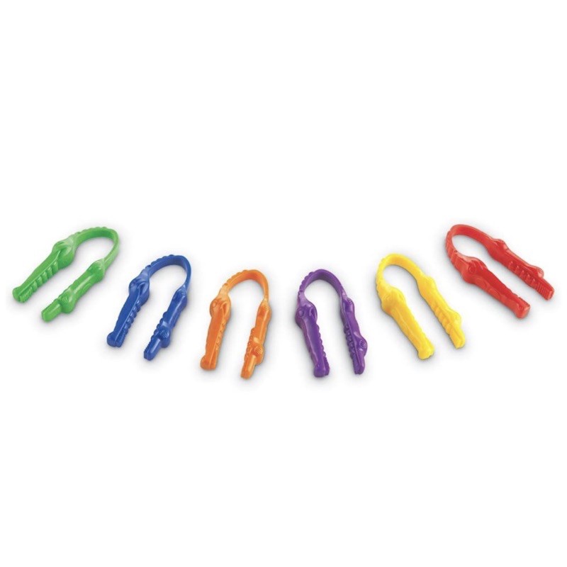 Learning Resources Twisty Dropper Jumbo Tweezer Gator Grabber Tri-Grip ...