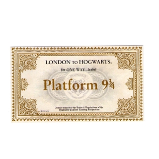 Harry Potter Tickets Hogwarts Platform 9 And 3 4 Admission Letter 