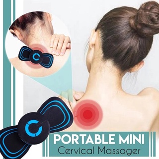 Mini Electric Shoulder Neck Massage Pad Cervical Vertebra Waist Arm Massager Leg K7Q3