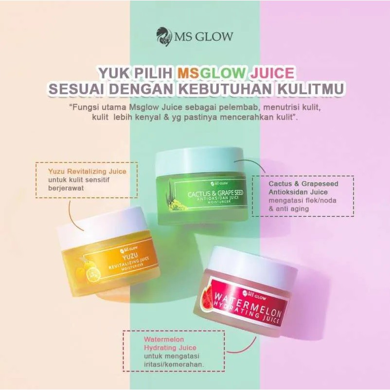 Msglow Moisturizer Hidra Ms Glow Moist Ms Glow Yuzu Ms Glow Juice Singapore