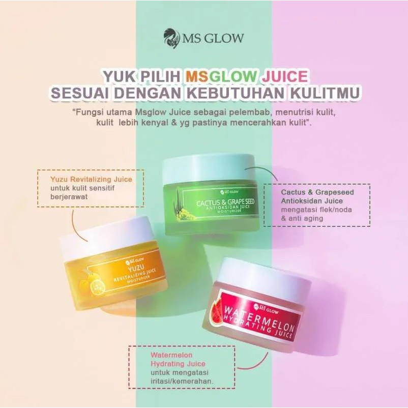 Msglow Moisturizer Hidra Ms Glow Moist Ms Glow Yuzu Ms Glow Juice Singapore