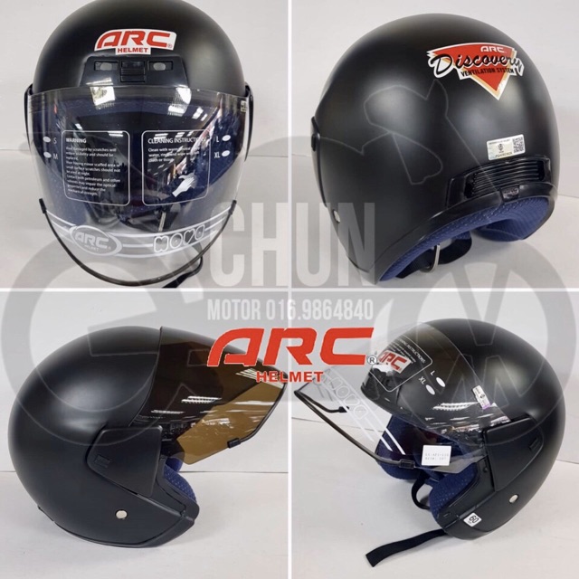 Shop Malaysia Motor Helmet Arc Discovery Fiber Glass Hot Sale Original Stock Shopee Singapore