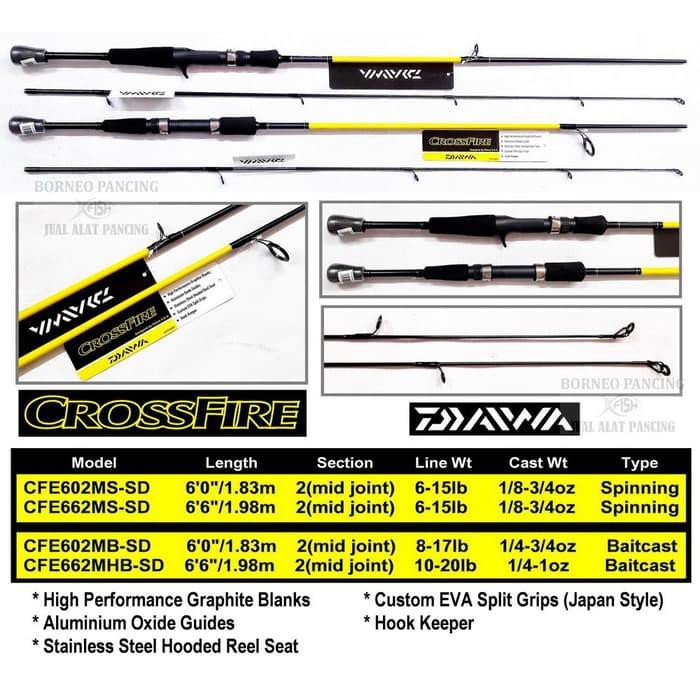 daiwa crossfire baitcasting rod