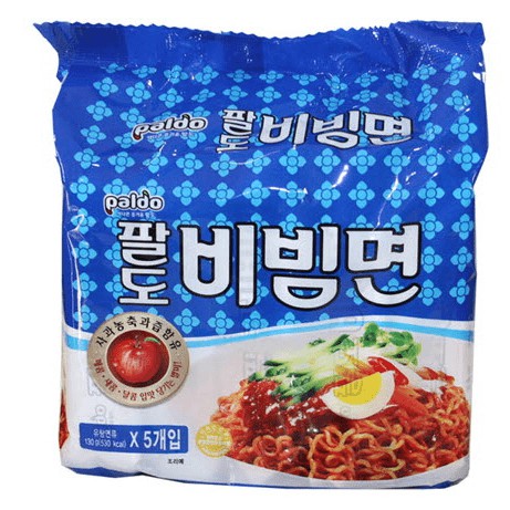 팔도 비빔면 Korea Paldo Bibimmyeon Ramyeon Ramen 5×130g | Shopee ...