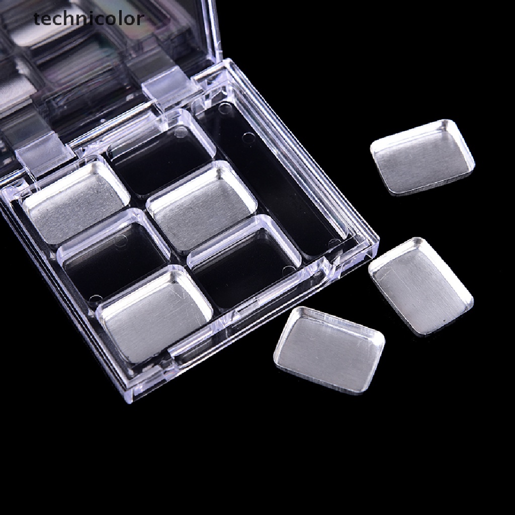 【TESG】 Empty 6 Square Grids Eyeshadow Lip Powder Box Case Cosmetic Packing+Palette Hot