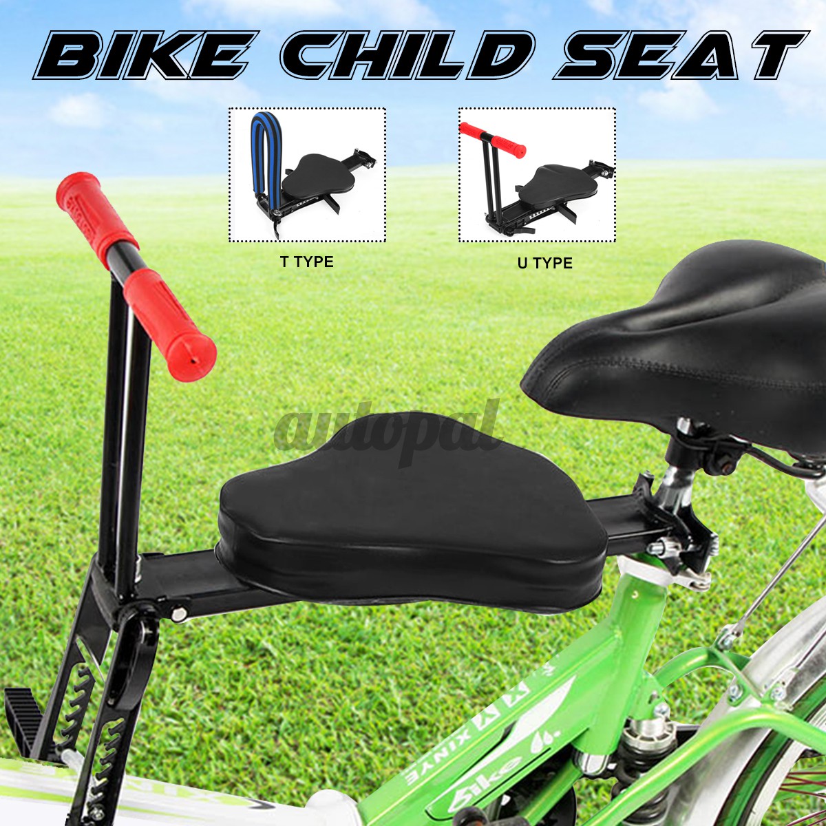 foldable bicycle with child seat