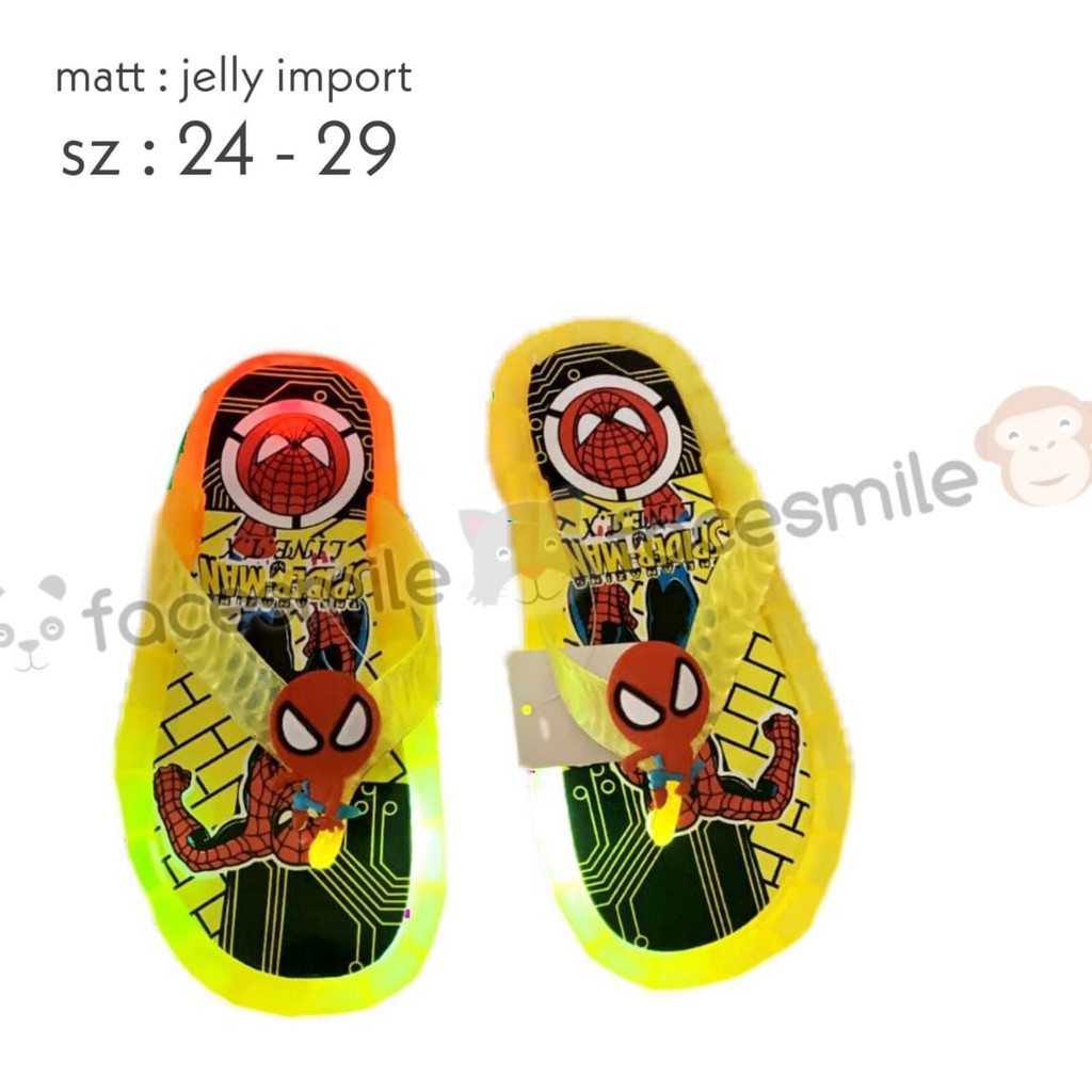 spiderman jelly shoes