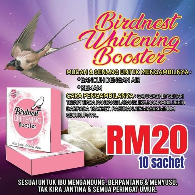 Birdnest Whitening Booster Shopee Singapore