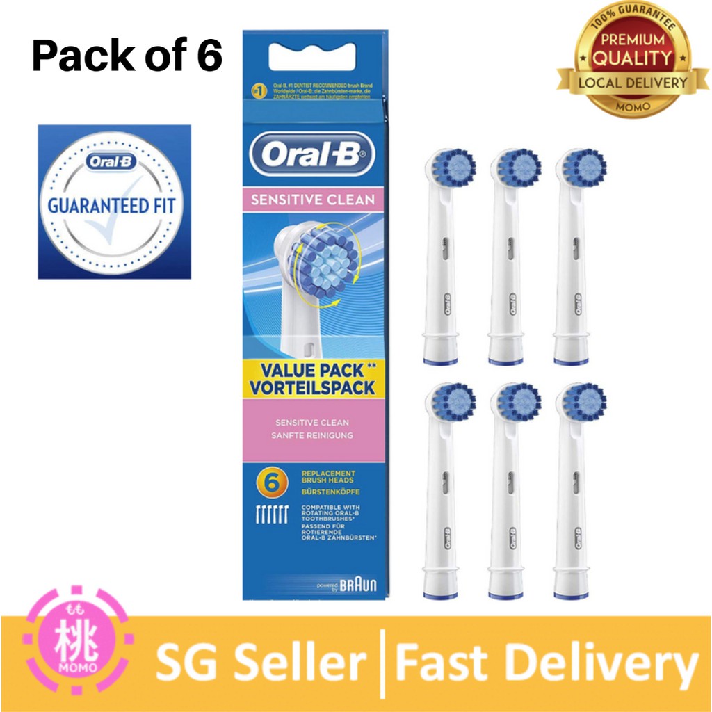 Oral B Replacement Toothbrush Heads Sensitive clean Shopee Singapore