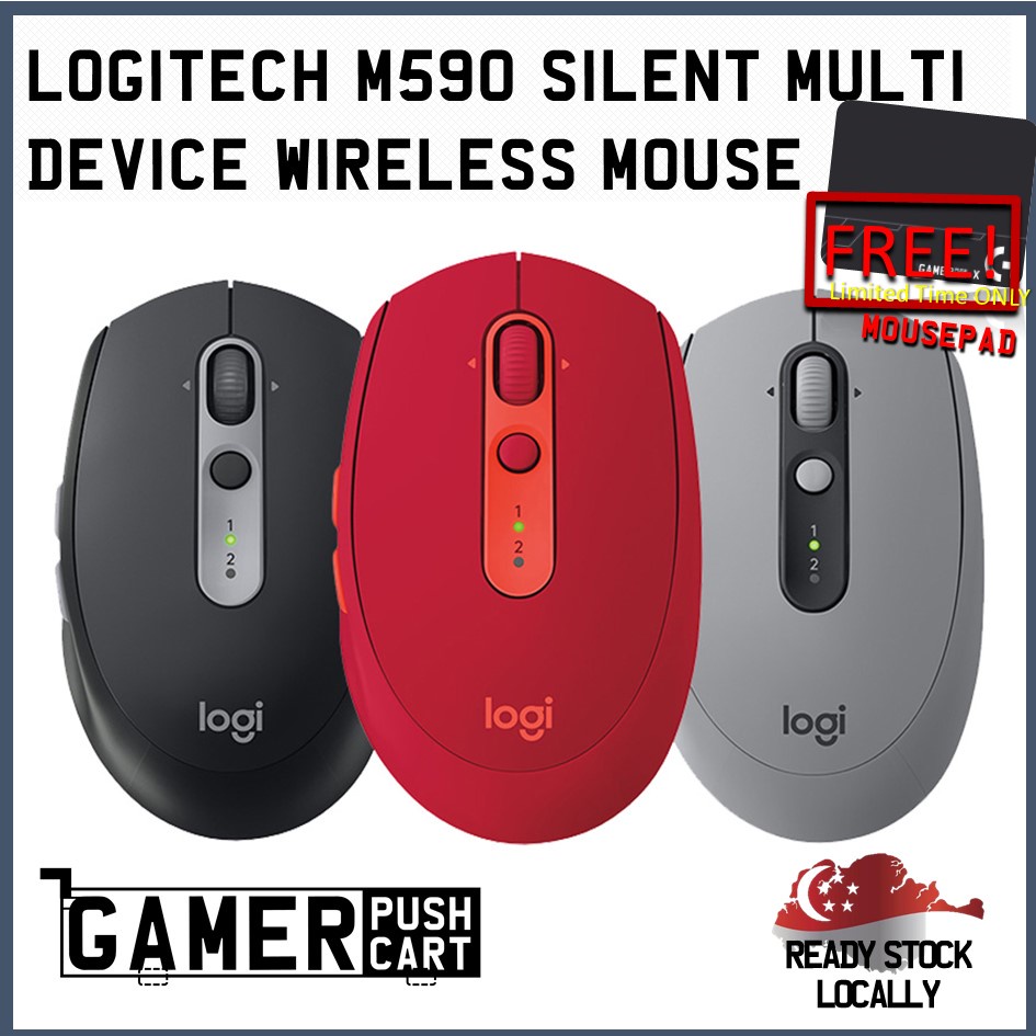 Logitech M590 Multi-Device Silent Wireless Mouse - Control and Move Text/Images/Files Between 2 