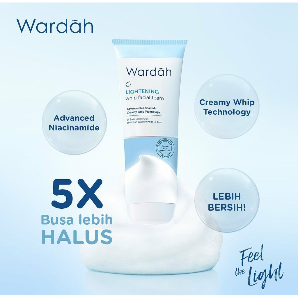 wardah lightening whip facial foam