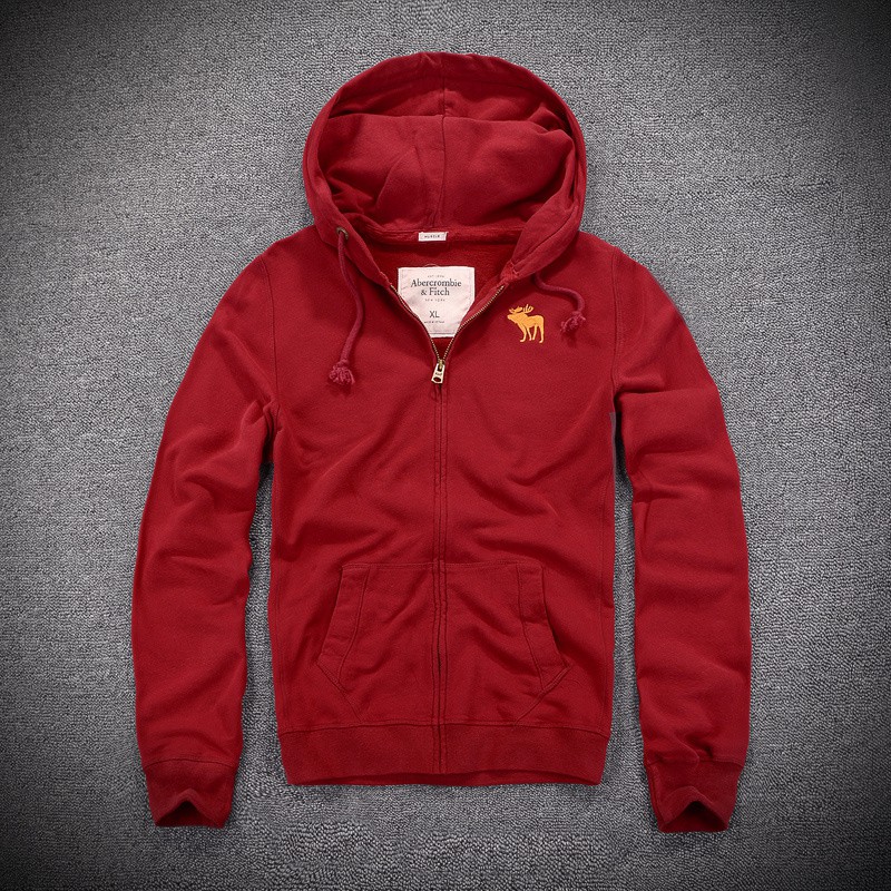 red abercrombie hoodie