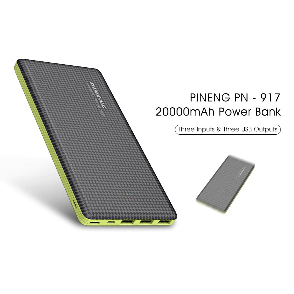 Pineng Pn 917pd 20000mah Pd Qc Fast Charge Power Bank 3 Input 3 Output Lithium Polymer Power Bank Shopee Singapore