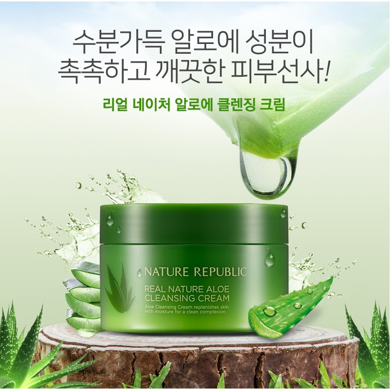 nature republic real nature aloe cleansing cream