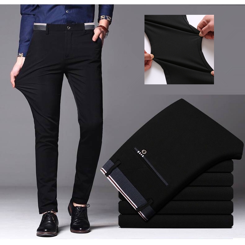READY STOCK CEO Formal Pants Elastic Smart Men Business Trousers Casual