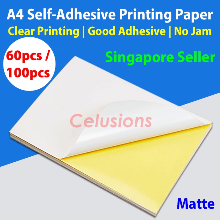 A4 Self-Adhesive Matte Printing Paper Waybill Label Sticker For Laser ...