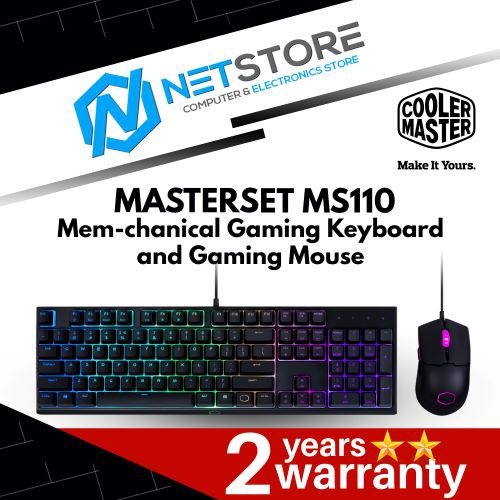 Fastest Cooler Master Ms110 Rgb Keyboard Mouse Combo