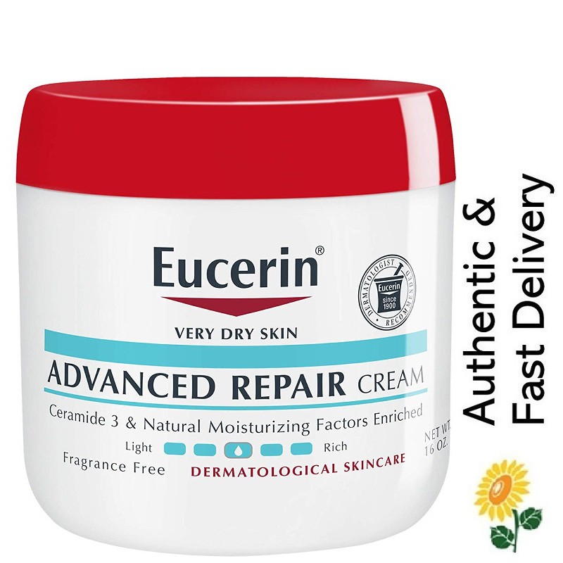 Sg Eucerin Advanced Repair Cream 454g Very Dry Skin Fragrance Free Paraben Free Dermatologist Recommended Shopee Singapore