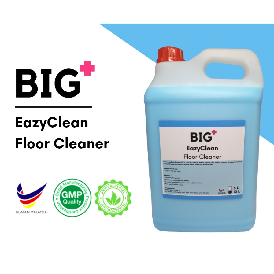 Big Eazyclean Floor Cleaner 10 Litre Sabun Cement Flooring Kitchen Cleaner Clean Stain Detergent Toilet Mop Lantai Shopee Singapore