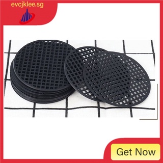 POTEY 920101 50 Pack 2.5 Inch Round Garden's Drainage Mesh Hole Screens Prevent Soil Loss Anti 30PCS Polyamide Material + 20PCS Plastic Mesh Pad for Planter Folowerpots Hole 
