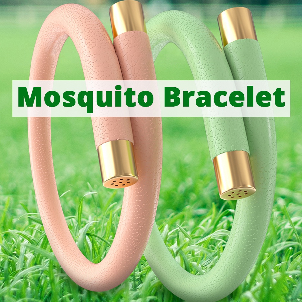 {SG} Silicone Insect Mosquito Repellent Bracelet DEETFREE Natural