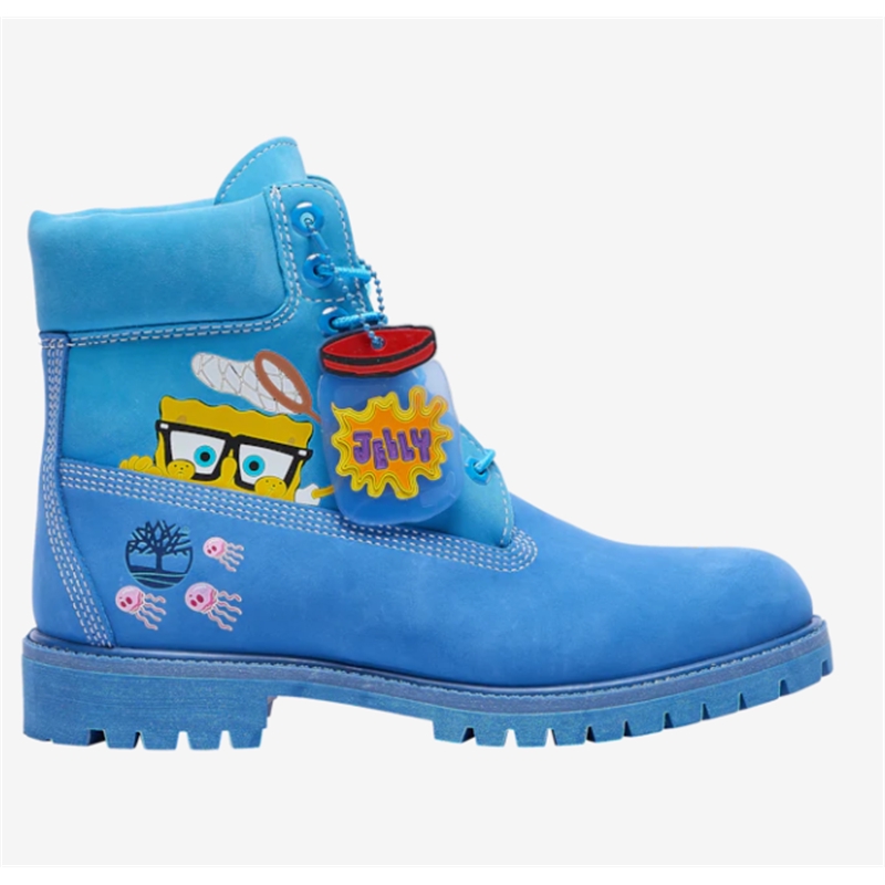 blue spongebob timberlands